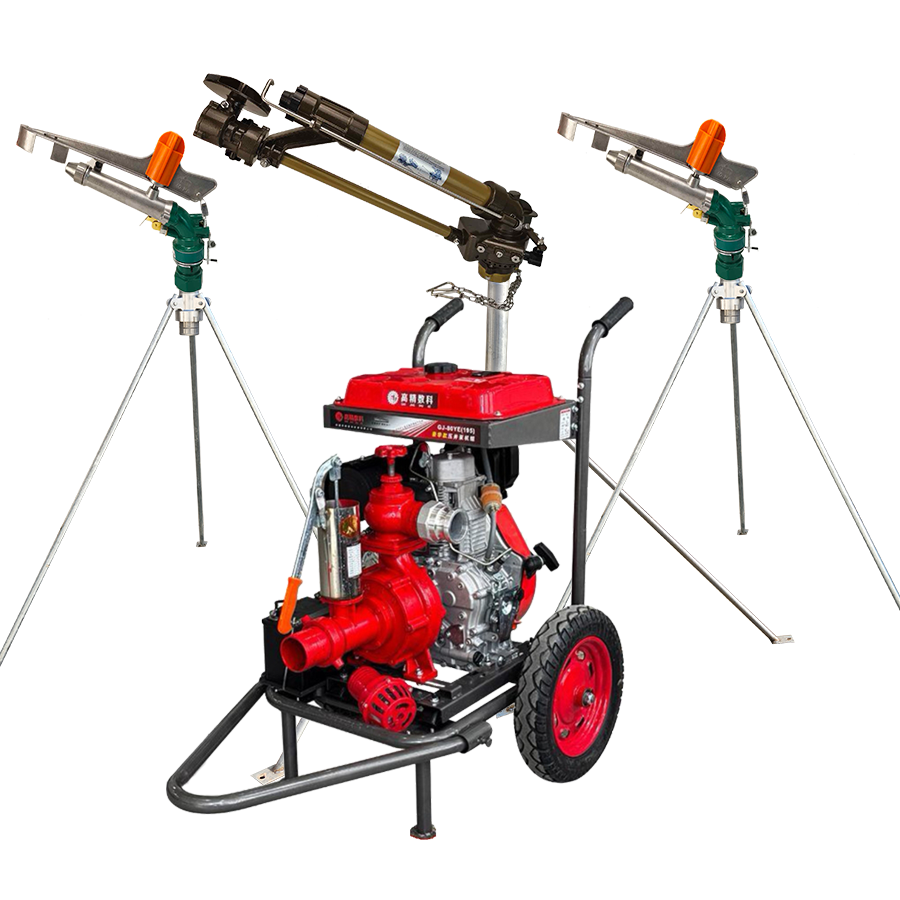 茂名一体式灌溉机组 全套喷枪水带配齐 抗旱浇地神器